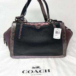 COACH Dreamer 36 with Snake Skin Detail